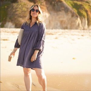 NWT CJLA Rocco Dress long sleeve, deep blue, small